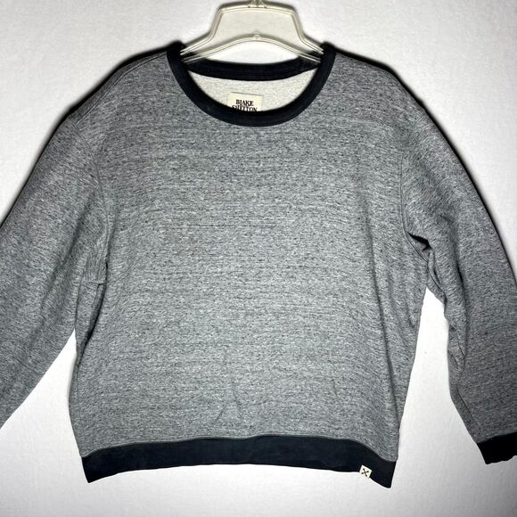 Blake Shelton x Lands' End Fleece Lined Crew Neck Sweater Gray Mens Size XL - Picture 7 of 10